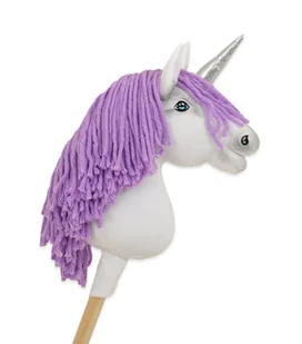 Hobby Horse Jednorożec na kiju mały biały, grzywa fioletowa i srebrny róg - Zabawki i gry sportowe Hobby Horse Jednorożec na kiju mały biały, grzywa fioletowa i srebrny róg - Zabawki i gry sportowe - miniaturka - grafika 1