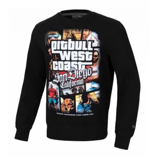 Bluza Pit Bull Seria Regular Most Wanted '24 - Czarna 3XL - Odzież taktyczna i umundurowanie - miniaturka - grafika 1