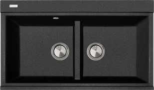 Zlew PLADOS LUX 86.20 CZARNY METAL (black metalik 44) (LX862044) - Zlewozmywaki - miniaturka - grafika 1