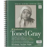 Podobrazia, bloki, papiery - Blok_Szkic Strathmore 400 23x31 118G 50A Toned Gray Spr - miniaturka - grafika 1