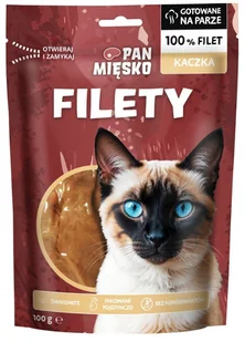 PAN MIĘSKO KOT Przysmak Filety Kaczka 100g - Przysmaki dla kotów - miniaturka - grafika 1
