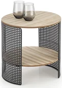Ławy i stoliki kawowe - Stolik kawowy Trafica Black Natural - miniaturka - grafika 1