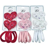 Ozdoby do włosów - Gumki do włosów z kokardką i cyrkoniami, zestaw . - miniaturka - grafika 1