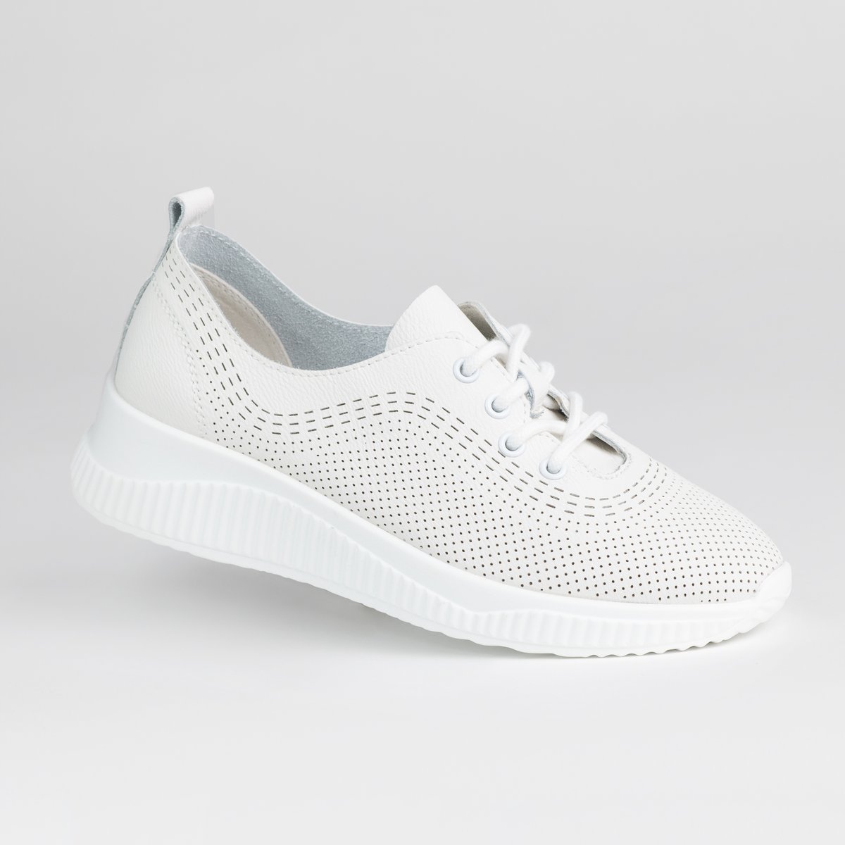 Półbuty damskie buty skóra naturalna GOODIN GD-XF-186 białe lekkie 41