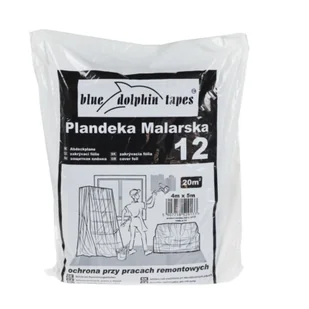 Blue Dolphin plandeka malarska 12 4 m x 5 m - Folie i taśmy malarskie - miniaturka - grafika 1