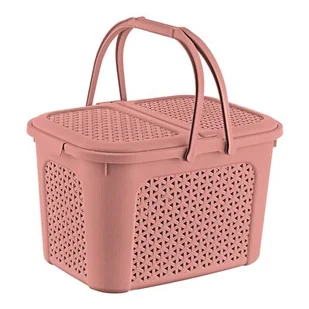 Koszyk piknikowy inka "rattan-style" nordic red - Pudła i pojemniki do przechowywania - miniaturka - grafika 1