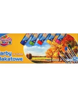 Otocki Farby plakatowe w tubkach 12 kolorów - Przybory szkolne - miniaturka - grafika 2