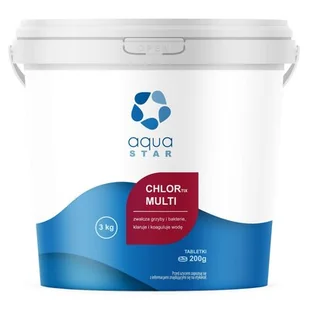 Tabletki do basenu AQUASTAR Chlortix Multi 3 kg - Akcesoria do basenów - miniaturka - grafika 1