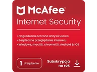 Kody i doładowania cyfrowe - Kod aktywacyjny MCAFEE Program antywirusowy Internet Security 1 urządzenie rok - miniaturka - grafika 1