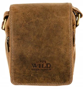 Saszetka męska z naturalnej skóry Wild 250591-MH - Torby męskie - miniaturka - grafika 3