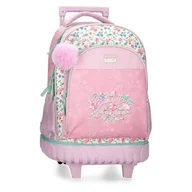 Plecaki - Movom My Little Garden Plecak 2 koła Wielobarwny 32x43x21 cms 28,9L Poliester, Biały, Talla única, Plecak z 2 kołami - miniaturka - grafika 1