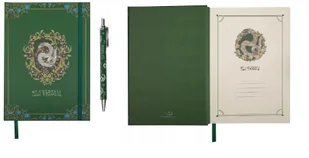 Harry Potter Notatnik Notes z długopisem Slytherin CR5612 - Długopisy - miniaturka - grafika 1