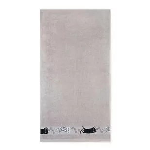 Ręcznik 50x70 Koty Jaspis-5717 szary frotte bawełniany dziecięcy - Okrycia kąpielowe dla dzieci - miniaturka - grafika 1