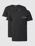 Piżamy męskie - T-shirt z nadrukiem z logo - miniaturka - grafika 1