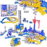 Klocki - Pociąg Lokomotywa Kolejka Układająca Domino Zabawka Logiczna Klocki Duża - miniaturka - grafika 1