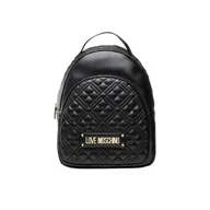 Plecaki - Love Moschino, Borsa Quilted PU Jc4309Pp0Ela Czarny, female, - miniaturka - grafika 1
