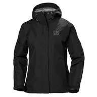 Kurtki i kamizelki sportowe damskie - Helly Hansen Seven J, kurtka przeciwdeszczowa, damska, czarna - miniaturka - grafika 1