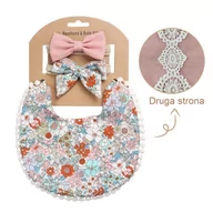 Śliniaki i fartuszki - Zestaw Dwustronny Śliniaczek I Opaski W Stylu Vintage/Boho - miniaturka - grafika 1