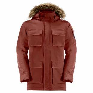 Męska parka Jack Wolfskin GLACIER CANYON PARKA intense rust - S - Kurtki męskie - miniaturka - grafika 1