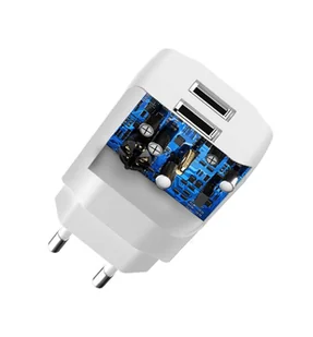 Dudao ładowarka sieciowa EU 2x USB 5V/2.4A + kabel micro USB biały (A2EU + Micro white) - Ładowarki do telefonów - miniaturka - grafika 7