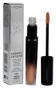 Lancome LAbsolu Lacquer szminka w płynie z wysokim połyskiem odcień 500 Gold for it 8 ml - Szminki - miniaturka - grafika 1