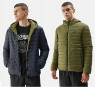 Kurtki męskie - 4f Kurtka Męska Dwustronna Jesienno-zimowa Puchowa - miniaturka - grafika 1