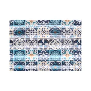 Mata łazienkowa Marino 45 x 65 cm wzór niebieski wielokolorowy - Maty antypoślizgowe - miniaturka - grafika 1