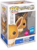 Figurki kolekcjonerskie - Eevee Flocked - Pokemon - Wondrous Convention Funko POP #577 - miniaturka - grafika 1