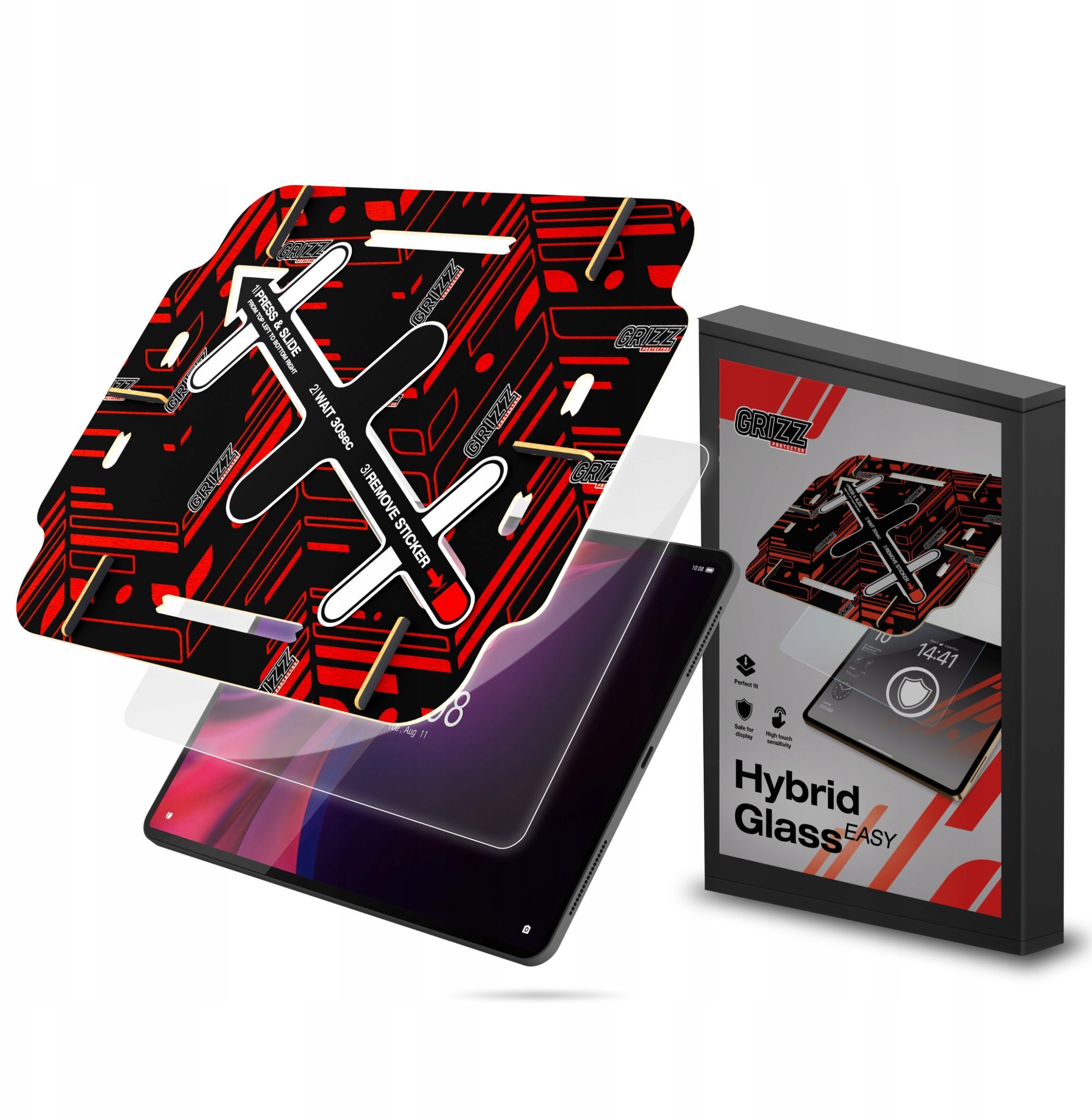 Szkło hybrydowe GrizzGlass HybridGlass Easy do Lenovo Tab P12 GRZ11117