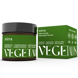 Vegetalis Cosmetics, Krem regeneracyjno-nawilżający do twarzy z mirrą na dzień i noc, 50ml - Kremy do twarzy - miniaturka - grafika 1