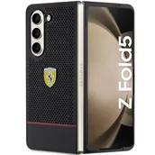 Etui i futerały do telefonów - Ferrari FEHCZFD5PSEK Z Fold5 F946 czarny/black hardcase Perforated Line - miniaturka - grafika 1