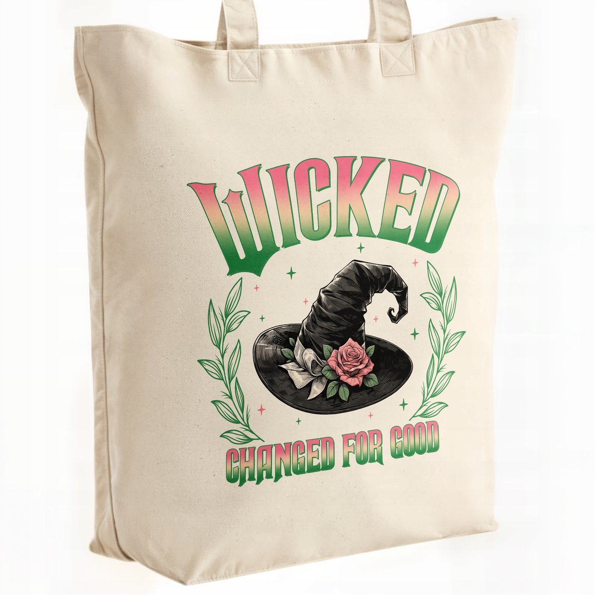 Torba bawełniana Premium Wicked For Good Oz Elphaba Glinda Dla Fanów