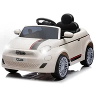 Pojazdy elektryczne dla dzieci - Milly Mally Pojazd na akumulator Fiat 500e White - miniaturka - grafika 1