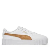 Sneakersy damskie - Sneakersy Puma Carina 3.0 Aqua Metallics 400722 02 Biały - miniaturka - grafika 1