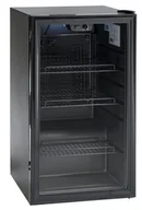 Szafy i witryny chłodnicze - Resto Quality Szafa chłodnicza 110L czarna podblatowa przeszklona –  480x520x840 mm - miniaturka - grafika 1