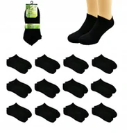 Skarpetki męskie - SKARPETY STOPKI MĘSKIE CZARNE 40-43 BAMBUS 12 PAR - miniaturka - grafika 1