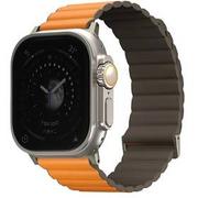 Akcesoria do smartwatchy - Pasek wymienny Uniq Revix Premium Edition Reversible na Apple Watch 42/44/45/49mm (UNIQ-45MM-REVPSORGKAK) Pomarańczowy/Khaki - miniaturka - grafika 1