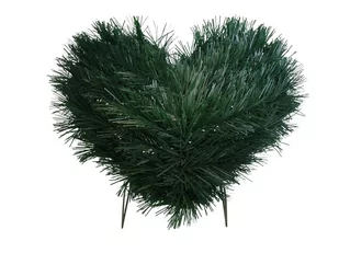 PODKŁAD SZTUCZNY FLORYSTYCZNY POD STROIK SERCE 33x23 - Sztuczne kwiaty - miniaturka - grafika 1