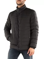 Kurtki męskie - BOSS męska kurtka przejściowa Oswizz, czarny (Black1), 52 - miniaturka - grafika 1