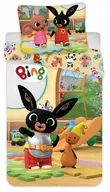 Pościel dla dzieci - Pościel Dziecięca Do Łóżeczka 100x135 Bawełna Flop Sula Pando Królik Bing - miniaturka - grafika 1