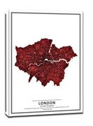 Obrazy i zdjęcia na płótnie - Crimson Cities, London - obraz na płótnie Wymiar do wyboru: 70x100 cm - miniaturka - grafika 1