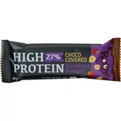Batony proteinowe - Roobar Baton proteinowy z orzechami laskowymi w polewie czekoladowej bezglutenowy 40 g Bio - miniaturka - grafika 1