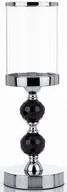 Świeczniki - Świecznik z 2 czarnymi kulkami 34x12 cm SHANDAN - miniaturka - grafika 1