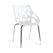 Krzesła - UniqueMeble Krzesło do jadalni, salonu, nowoczesne, area, biały - miniaturka - grafika 1