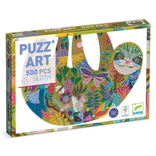 DJECO Puzzle artystyczne LENIWIEC 500 elementów - Puzzle - miniaturka - grafika 1