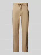 Spodnie męskie - Chinosy o kroju regular tapered fit z tunelem model ‘LERO’ - miniaturka - grafika 1