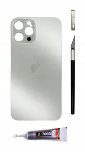 OEM Panel tylny biały do iPhone 13 Pro Big Hole szkło tylne kłapka - Części serwisowe do telefonów - miniaturka - grafika 1