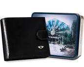 Portfele - PETERSONreg; PTN-304Z-P skórzany portfel męski RFID czarny PTN 304Z-P BLACK - miniaturka - grafika 1