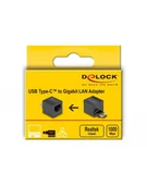 Karty sieciowe - Karta sieciowa Delock USB-C 3.1 1X RJ45 1GB 66462 - miniaturka - grafika 1