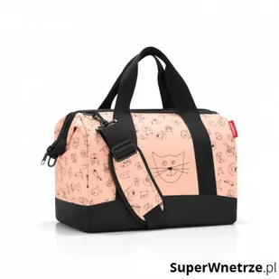 Torba podróżna kids M Reisenthel Allrounder cats and dogs rose kod: RIX3064 + Sprawdź na SuperWnetrze.pl - Torby podróżne - miniaturka - grafika 1
